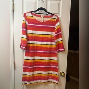 Hatley Women's Vibrant Striped Long Sleeve Dress